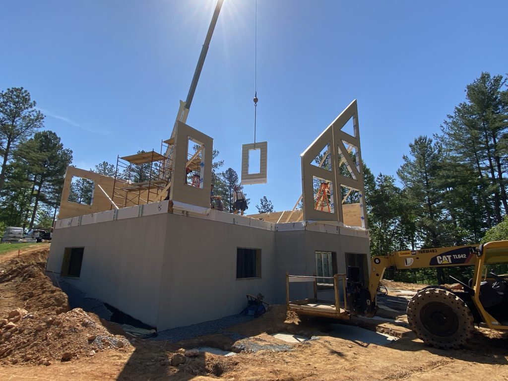 Timber Block Wall Raising