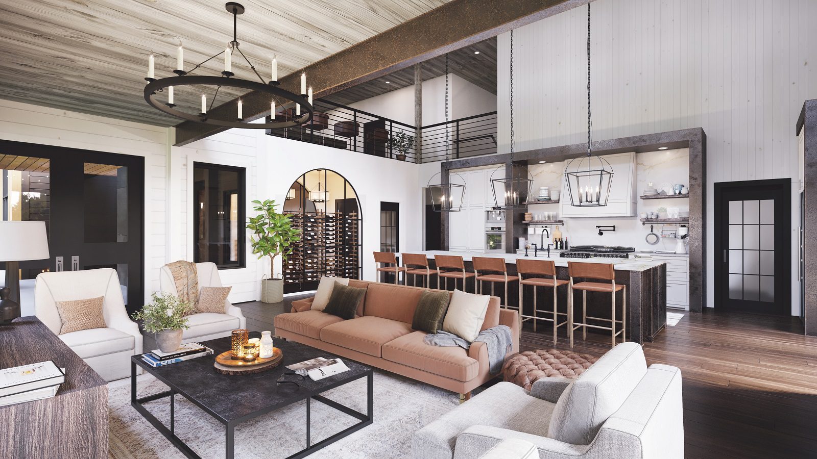 Timber Block Mountain Home - Interior